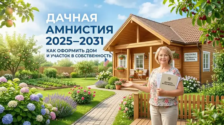 Дачная амнистия 2025–2031: как оформить дом и участок в собственность