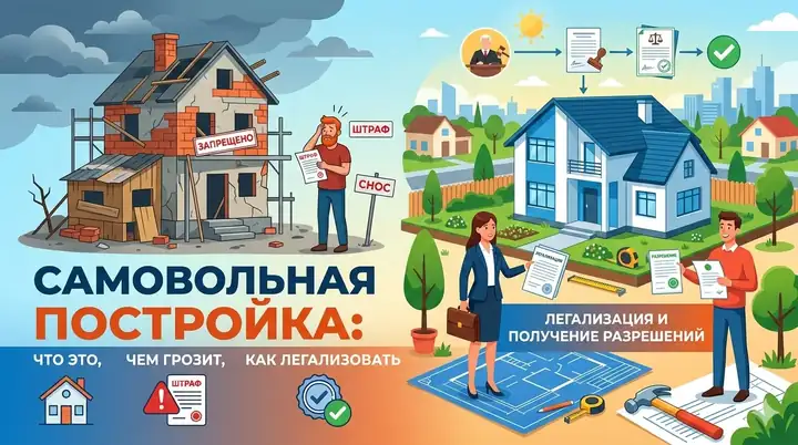 Самовольная постройка: что это, чем грозит и как легализовать